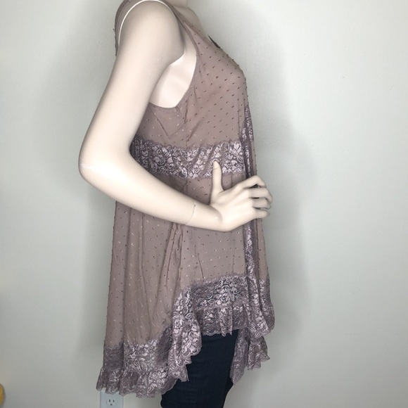 Mocha Detailed Boho tunic top - Picture 11 of 14